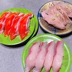 根室花まる 南郷店 - 生サーモン・はまち・本鮪角とろ