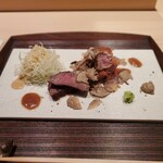 Kappou Shisei - 肉料理～さつま香潤豚ヒレカツ　
                      宮崎牛イチボ炭火焼き
                      サマートリュフ　トリュフソース