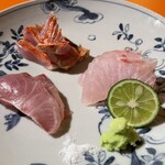 りた - イサキ、金目鯛、縞鯵