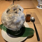 小田垣豆堂 - 黒豆茶のかき氷