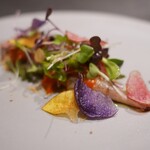 malca - イワシの炭焼きカルパッチョ