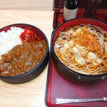 更科分店 - カレー定食(そば)