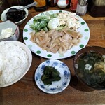 こはま - ランチ(豚肉生姜焼)