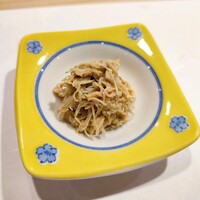 鮨 福原 - 毛蟹の身を毛蟹とタラバの味噌であえたの