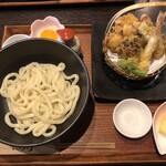 本格讃岐うどん こころ彩 - 釜たまうどん天ぷらセット