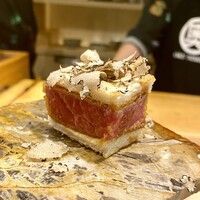 奥 - 鮪の脱法カツサンド サマートリュフがけ
