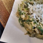 まるごと駿河湾 - しらすかき揚げ近影