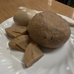 春乃色食堂 - がんも、たまご、たけのこのおでん。味が染みて最高