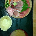 ふじやす食堂 - 藤沢市民祭り特別メニュー☆お祭り３色丼