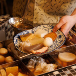 All-you-can-eat oden for 500 yen♪
