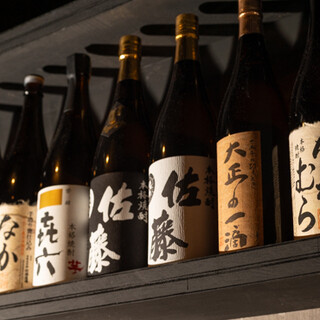 用受歡迎的日本酒和高級品牌燒酒幹杯。也準備了無限暢飲