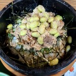 Suginoki - 枝豆とホタテしぐれ煮石焼き飯
