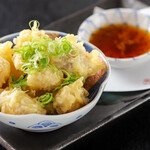 日本酒と天ぷら 大阪大衆割烹へそ - 大阪名物国産牛ホルモン天セット