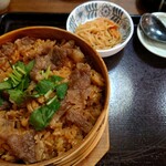 Shinkoubai - 牛肉飯せいろ(温蕎麦)♪