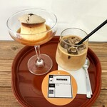 TEA GATE COFFEE - エスプレッソマスカルポーネのせレトロプリン､アイスカフェラテ