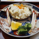天ぷら旬菜　由庵 - 渡り蟹 甲羅盛り