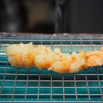 天ぷら旬菜　由庵 - おまかせ天ぷら（海老）