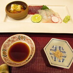 一魁 - まぐろ赤身・鯛・湯葉