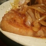 ひやけ - ポークジンジャー温玉のせ♪ポークが肉厚です(●^o^●)