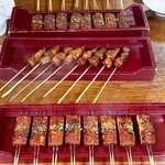 松野屋 - 豆腐田楽と芋田楽（里芋•衣被）