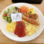 CAFE AINOMIYA - 大人のお子様ランチ ¥1.280- ×2