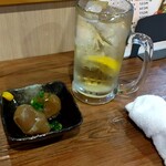 樹 - お通し＆ハイボール