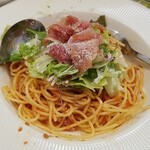 キッチン ブルー グローブ - サラダも加えて