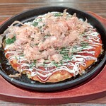 Okonomiyaki Teppanyaki Kote Kichi - 2023.08.山芋焼き・鰹節と青のりをかけて！