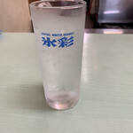 珉珉 - グラスが大きいのは、奥座敷にはﾋﾟｯﾁｬｰがないためかと。。