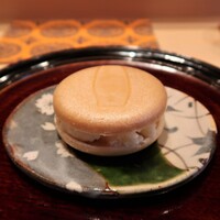 御料理 心馬 - 甘味　甘酒アイス最中