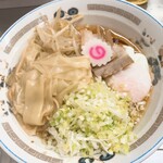 中華そば みたか - ワンタンメン油そば半熟卵付き