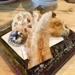 蕎房 猪口屋 - 13/09/30 穴子の天ぷら