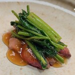 美会 - マガモと空心菜炒め