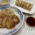 Bamiyan - ■台湾大からあげチャーハン＋本格焼餃子¥1,175