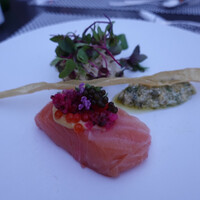 ルアン 鮒鶴京都鴨川リゾート - 鮮魚のマリネ 京湯葉とキャビア