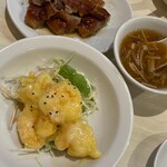 香港飲茶専門店 香港大飯店 - エビマヨ、鴨焼き、フカヒレスープ