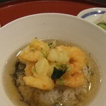 天ぷら わかやま - 2013年8月　天茶　海老、小柱