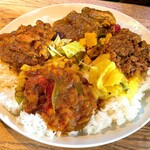 スパイスカフェ - カレー2種×2