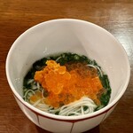 九〇萬 - 筋子、香箱蟹 外子内子、モロヘイヤ そうめん