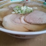 麺龍 - ハーフ&ハーフ大盛♪横から♪