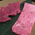 SATOブリアン - 極上タン・厚切り特上ハラミ・赤身二種・和牛霜降系