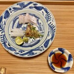 あさば - 鯵夏野菜和え 地魚炙り 烏賊