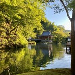 あさば - サロンから能舞台の眺め