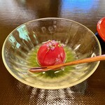 あさば - 朝食 アメーラトマトのシロップ漬