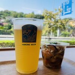 えれんなごっそ CAFE107  - 夏の暑さに爽快なビール…何杯でも飲めそう…                   この南蛮漬けもまたボリュームたっぷり具沢山で美味しい！