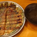 あべの たこやき やまちゃん - ねぎ焼き(お出汁がたっぷり付いてきます)