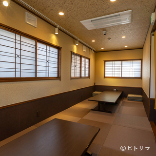 A relaxing tatami space that will make you feel calm.