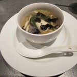 クリムゾン - 帆立真薯のスープ