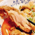バーミヤン  - 油淋鶏（味変!!胡麻ソース付き）定食
ご飯大盛り、おかわり自由