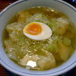 はなさき家 - 塩エビワンタン麺